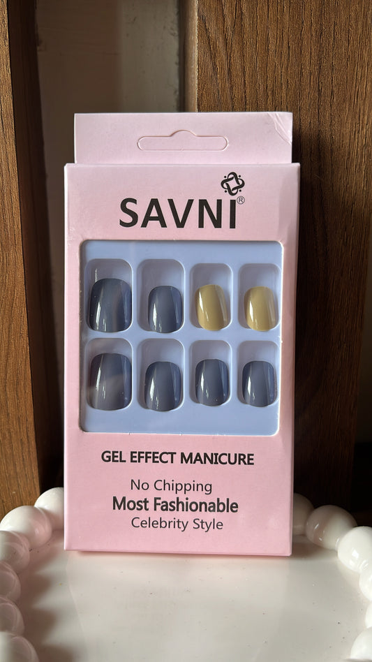 Grey Nails - Set of 12 nails