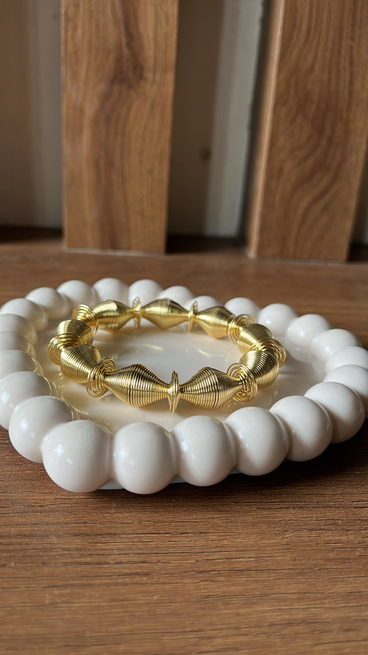 Spring Kada Bracelet - Gold