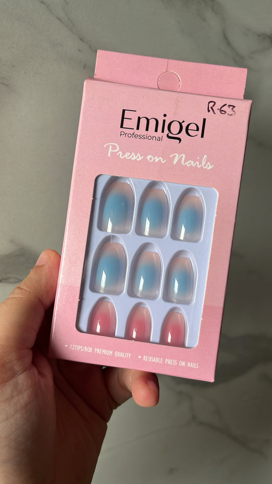 Korean Nails - Pack of 12 nails