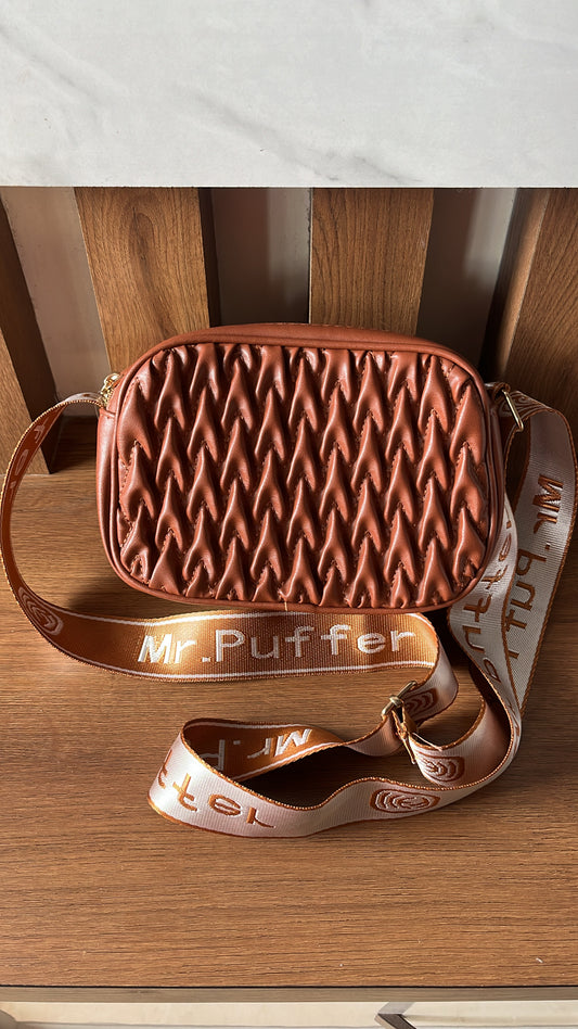 Tan Quilted Sling